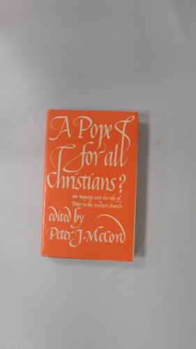 Pope for all christians - a,